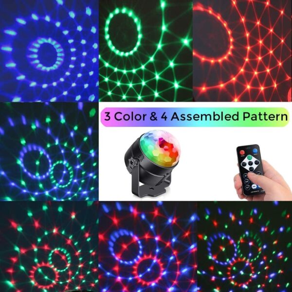 LED Disco Party Lights Crystal Magic Ball 3W RGB - Image 6