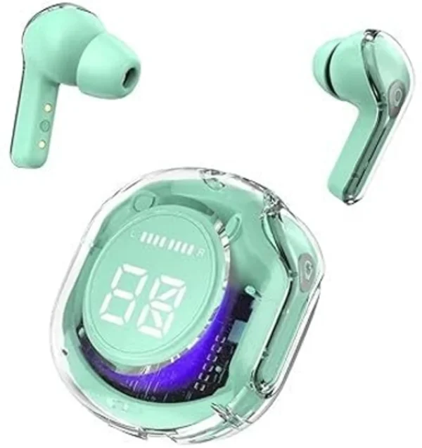 Air39 Transparent Bluetooth Earbuds | High-Quality Sound, Super Bass, ENC Technology, HD Calling, Bluetooth 5.3 Multicolor - Image 2