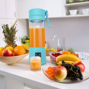 Portable Powerful 6 Blades USB Rechargeable Juicer Blender Multicolor