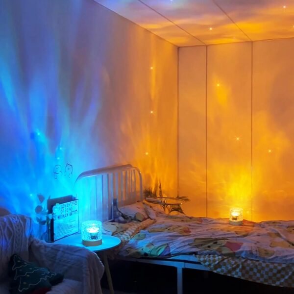 Water Ripple Night USB Lamp | 16-Color Rotating Night Light - Image 9
