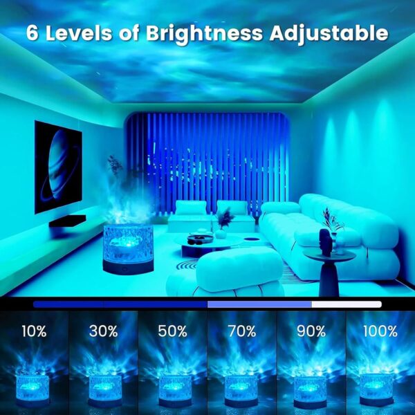 Water Ripple Night USB Lamp | 16-Color Rotating Night Light - Image 7