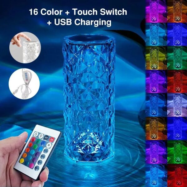 LED Atmosphere Crystal Lamp