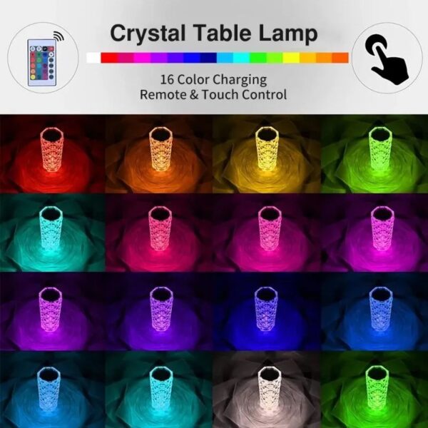 LED Atmosphere Crystal Lamp