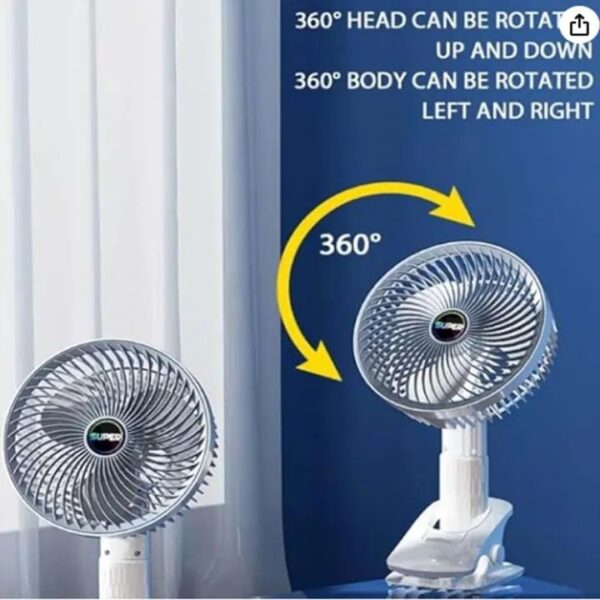 2 In 1 Reachargeable And Portable Table And Hand Fan
