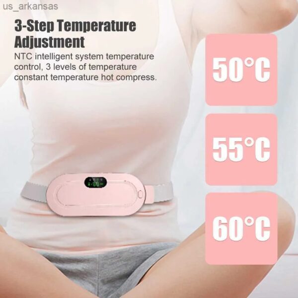 Digital Period Heating Pad & Vibrating Belt | 3 Heat Levels, 4 Massage Modes – Fast Relief for Menstrual Cramps - Image 8