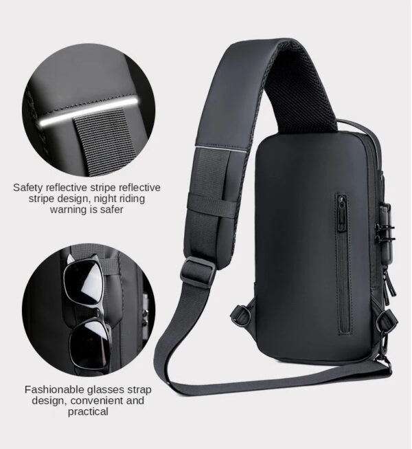 Anti-Theft USB Charging Crossbody Shoulder Bag