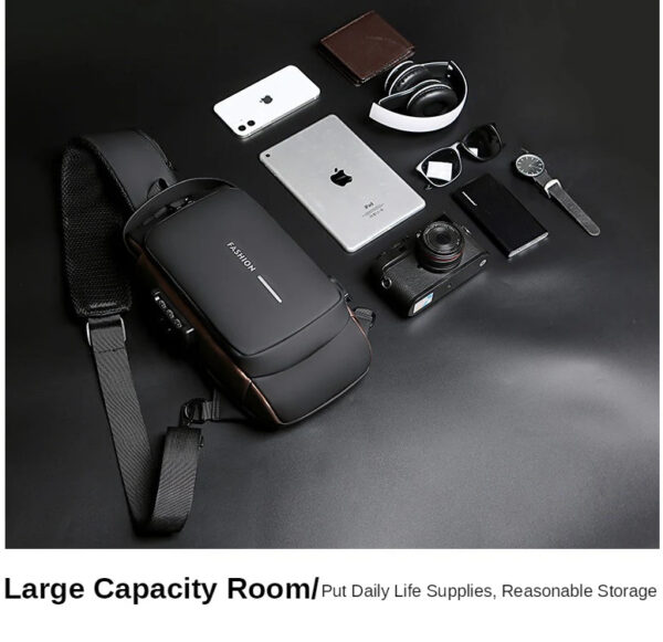 Anti-Theft USB Charging Crossbody Shoulder Bag