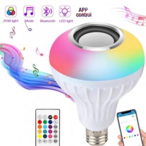 ashsay.com Smart LED Bulb + Bluetooth Speaker | RGB Light + Remote Control