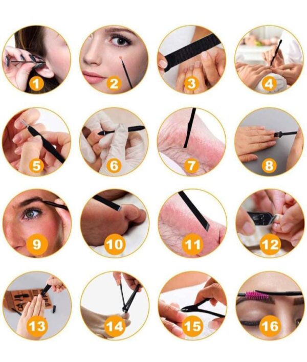 16 Pcs Stainless Steel Nail Clipper & Manicure Set