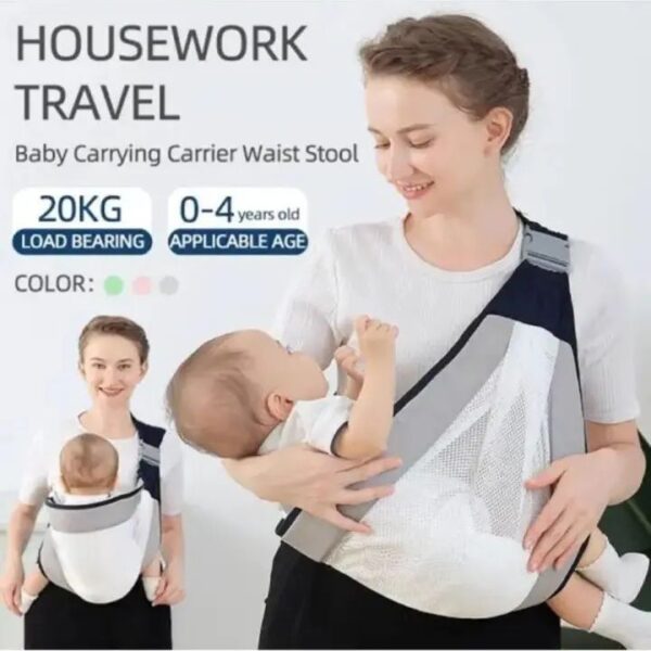 adjustable newborn baby carrier sling wrap breathable backpack shoulder strap for baby feeding
