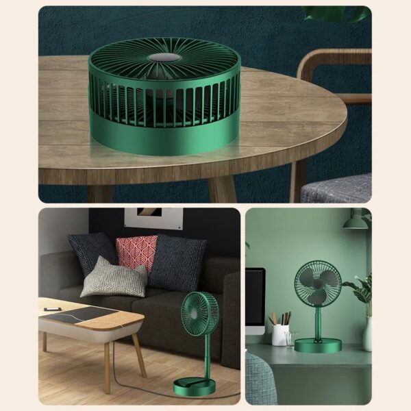 Rechargeable Mini Folding Telescopic Fan