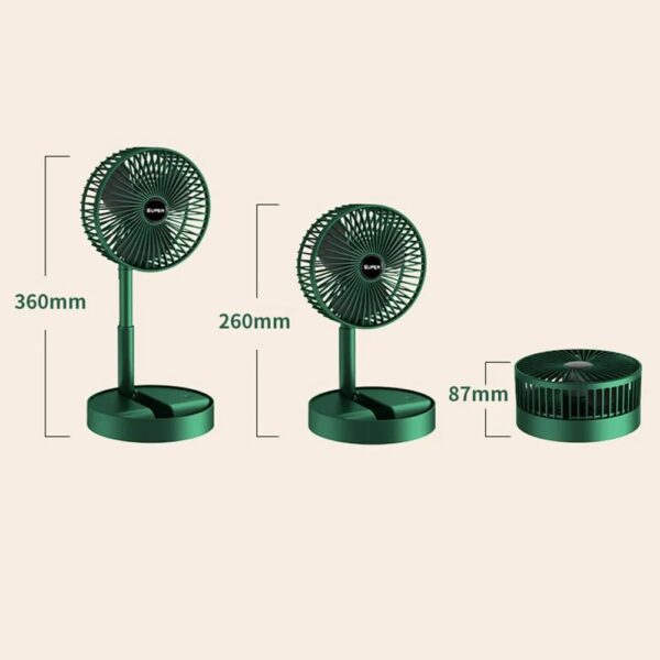 Rechargeable Mini Folding Telescopic Fan