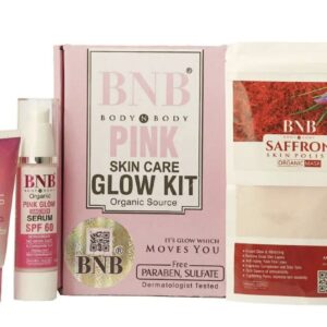 BNB Pink Glow Kit (Tone up Facial wash + Saffron Face mask + Pink Glow SPF60)