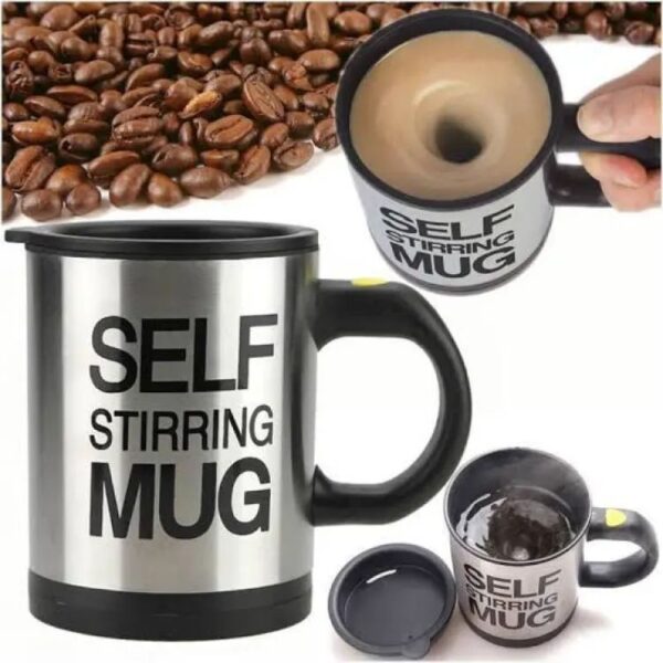 self stirring coffee mug cup funny electric stainless steel automatic self mixing spinning home office travel cup 27404 229