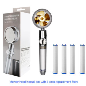 Turbo Propeller Water Saving Shower Head