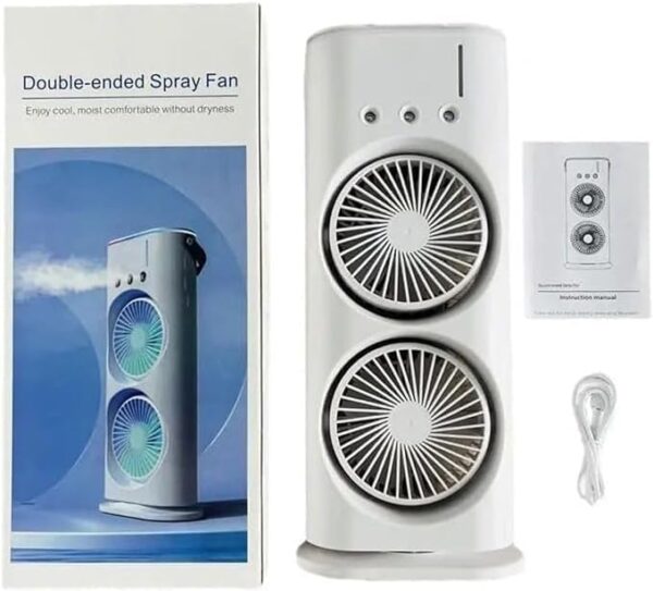 Mini Double Head Mist Fan