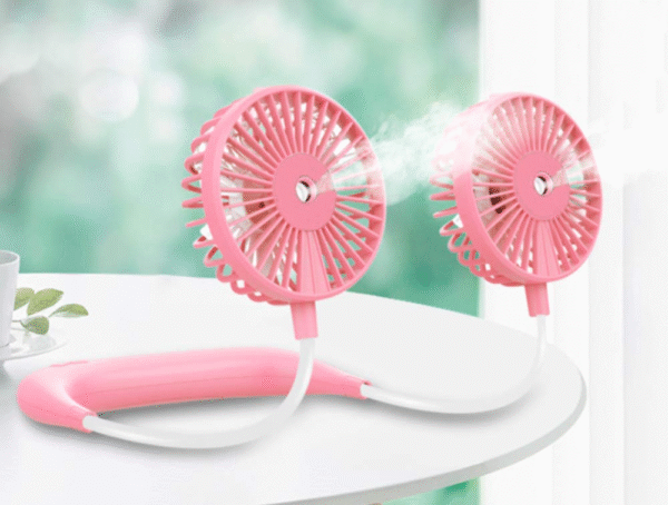 Rechargeable Mist Neck Fan