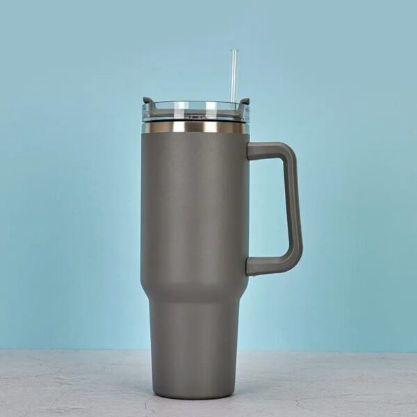 Large 40oz Matte Teal Insulated Tumbler for Hot & Cold Drinks