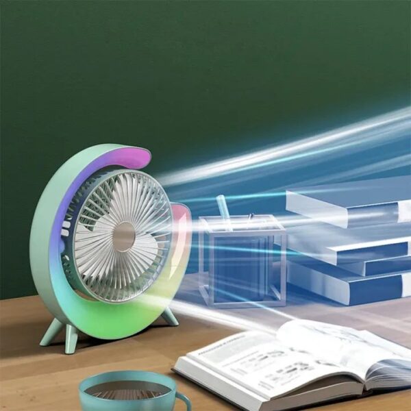 Running Horse Lamp Standing Fan
