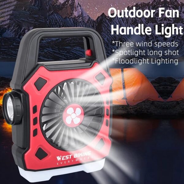 Multipurpose Rechargeable Desk & Camping Fan
