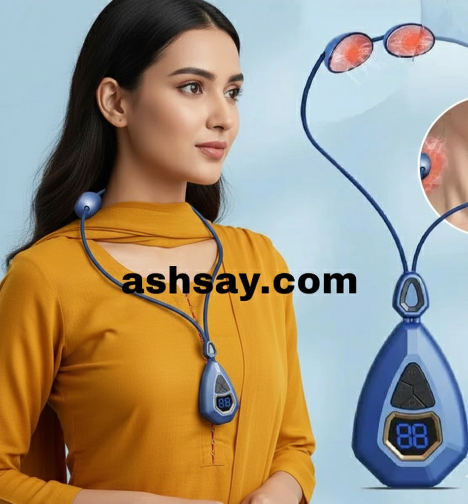 Smart Neck Massager with EMS Technology & Heat Therapy | Cervical Pain Relief & Muscle Relaxation | Best Price in Pakistan