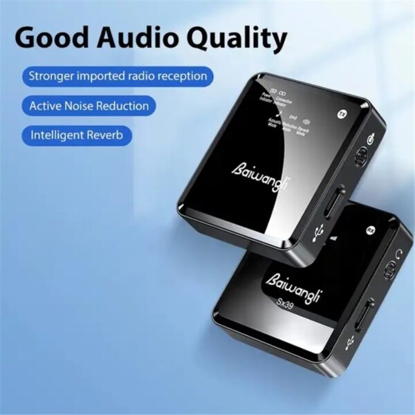 BAIWANGLI SX39 Type-C Wireless Lavalier Microphone | 1 Transmitter & 1 Receiver | Noise Reduction, Plug & Play, Real-Time Sync Audio for Android, YouTube, Vlogging, TikTok