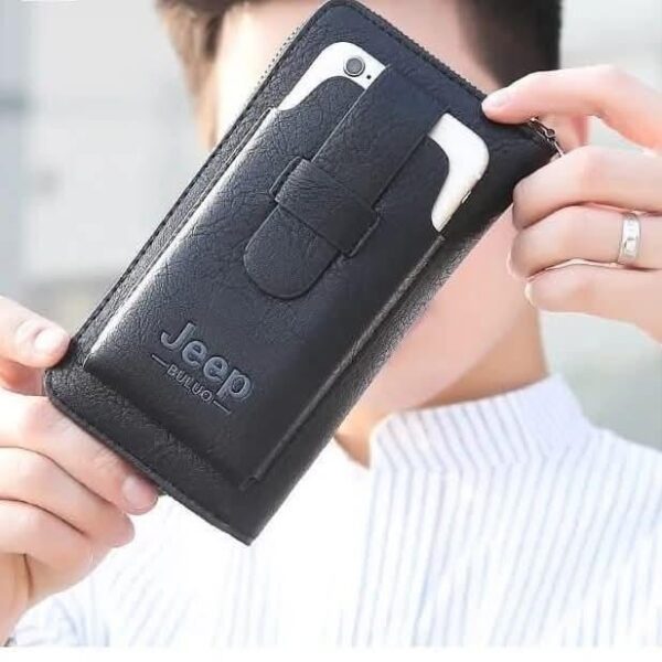 Unisex Leather Wallet | Slim Zipper Wallet for Men & Women | Stylish, Easy-to-Carry Plain Purse