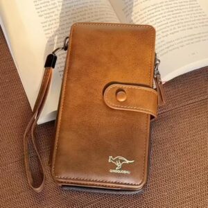 Multicolor PU Leather Long Wallet for Men & Women | Stylish Unisex Clutch Purse with Zipper