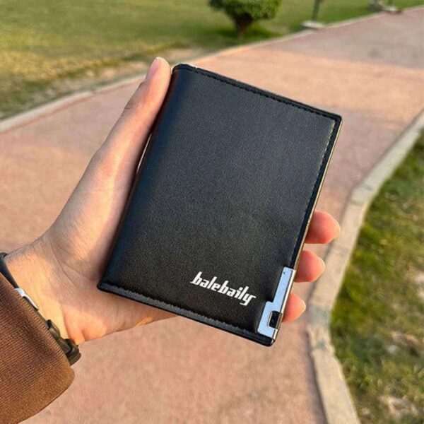 Balebaily PU Leather Wallet for Men – Fashionable & Durable Money Clip Wallet with Zipper