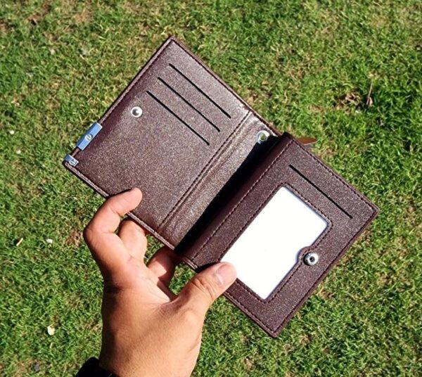 Balebaily PU Leather Wallet for Men – Fashionable & Durable Money Clip Wallet with Zipper