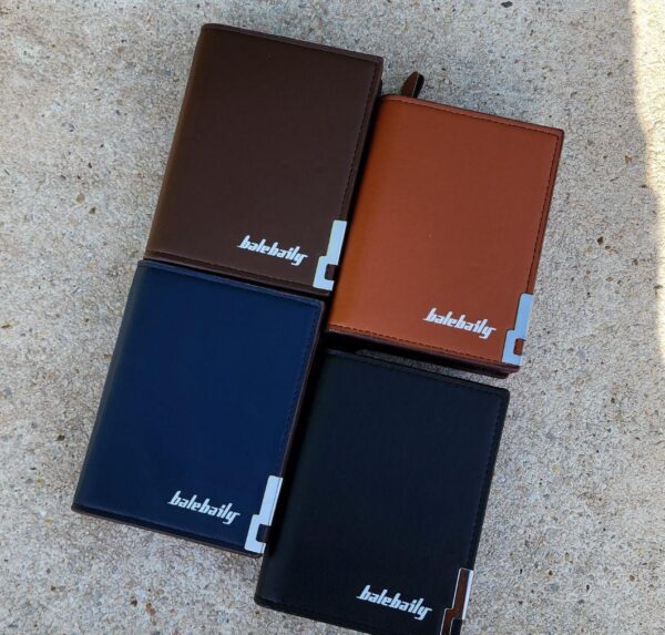 Balebaily PU Leather Wallet for Men – Fashionable & Durable Money Clip Wallet with Zipper