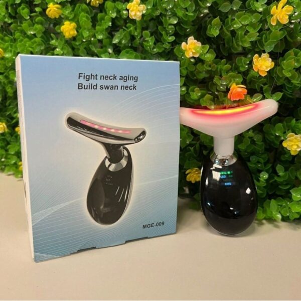 3-in-1 Rechargeable Face & Neck Massager | Red Light Therapy + Microcurrent | Skin Lifting, Anti-Aging & Wrinkle Care | Random Color